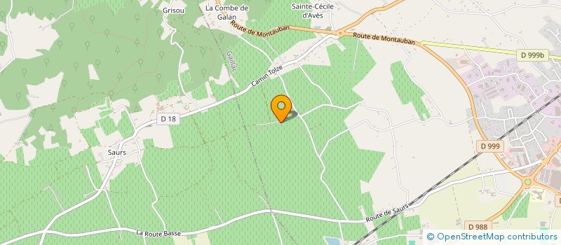 localisation de l'entreprise SCI LES BALITRANDS  GAILLAC