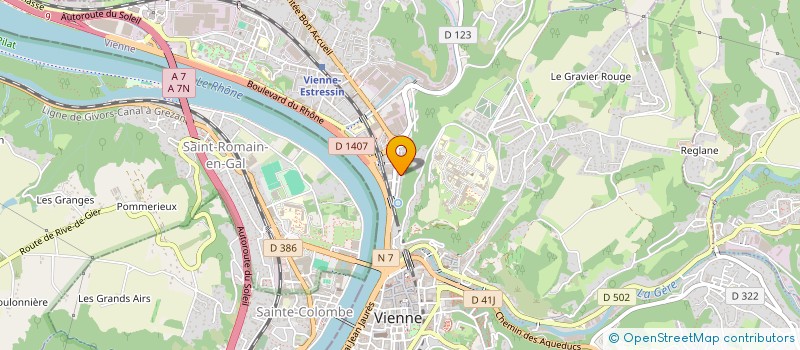 localisation de l'entreprise SCI LES BALMES  VIENNE