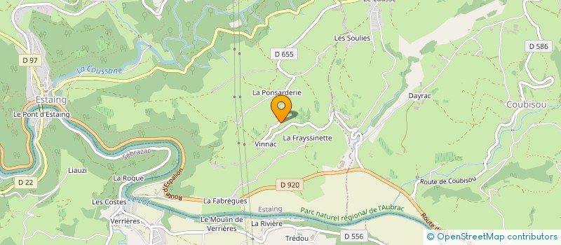 localisation de l'entreprise SCI LES BALMES  ESTAING