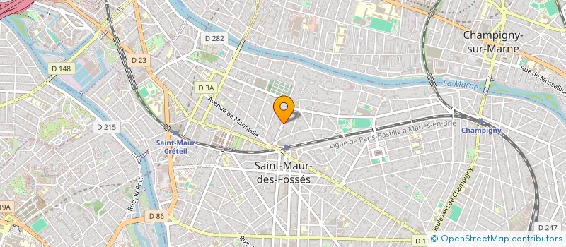localisation de l'entreprise SCI LES BAMBINOS à SAINT-MAUR-DES-FOSSES