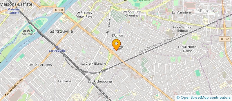 localisation de l'entreprise SCI LES BAMBINS  SARTROUVILLE