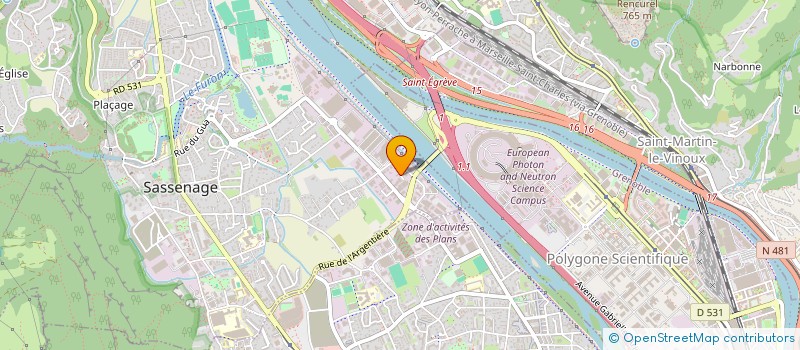 localisation de l'entreprise SCI LES BAMBOUS  SASSENAGE