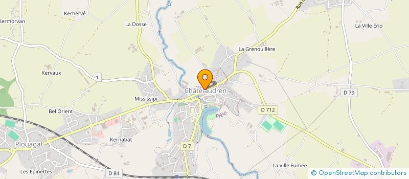 localisation de l'entreprise SCI LES BAMBOUS  CHATELAUDREN-PLOUAGAT