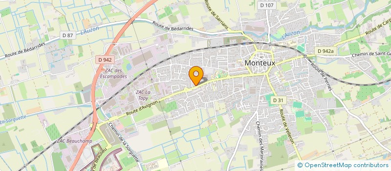 localisation de l'entreprise SCI LES BAMBOUS  MONTEUX