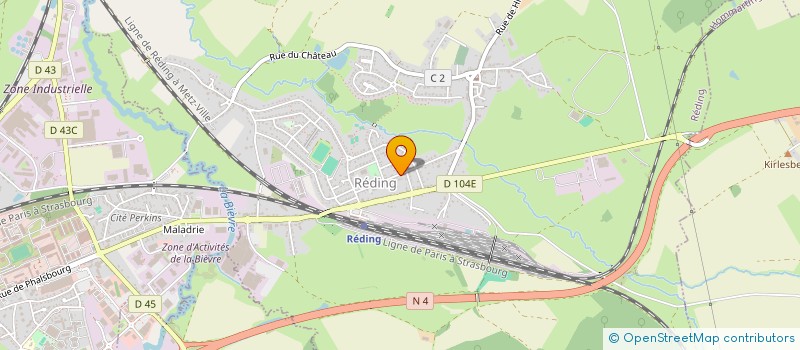 localisation de l'entreprise SCI LES BAMBOUS  SARREBOURG