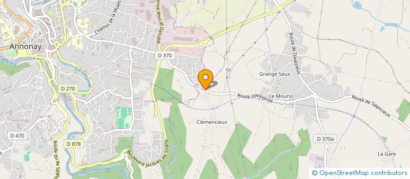 localisation de l'entreprise SCI LES BANANES  VERNOSC-LES-ANNONAY