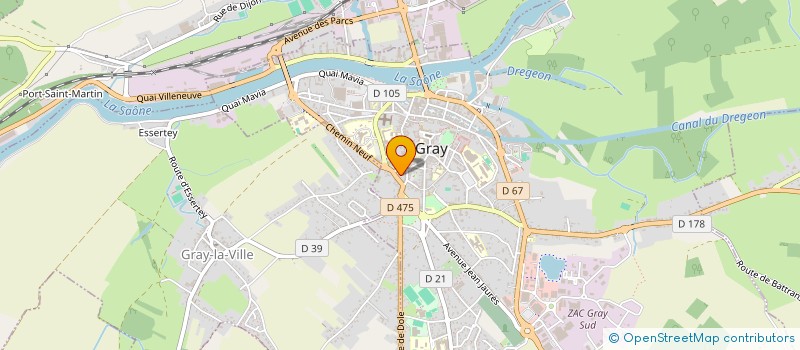 localisation de l'entreprise SCI LES BANANIERS  SAUVIGNEY-LES-GRAY