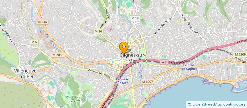localisation de l'entreprise SCI LES BAOUS à CAGNES-SUR-MER
