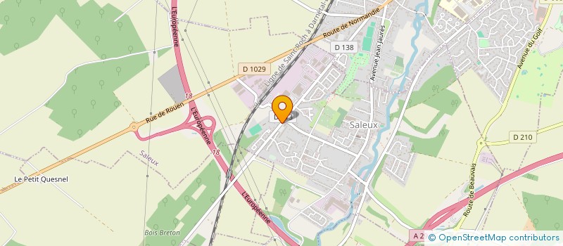 localisation de l'entreprise SCI LES BAQUETS  SALEUX