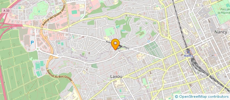 localisation de l'entreprise SCI LES BARAQUES A  LAXOU