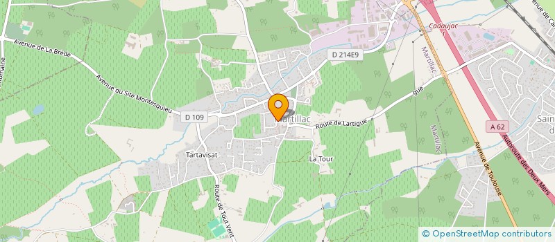 localisation de l'entreprise SCI LES BARBOTS  MARTILLAC