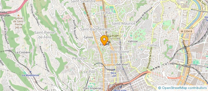 localisation de l'entreprise SCI LES BARCHES  NICE