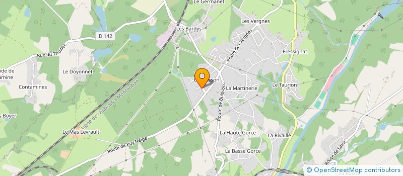 localisation de l'entreprise SCI LES BARDYS  SAINT-PRIEST-TAURION