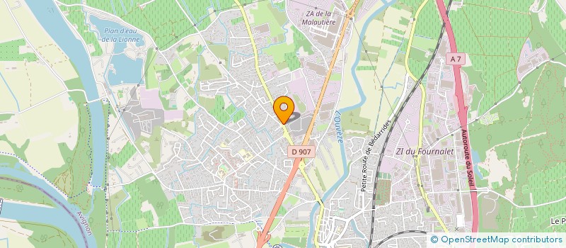 localisation de l'entreprise SCI LES BARETTES  SORGUES