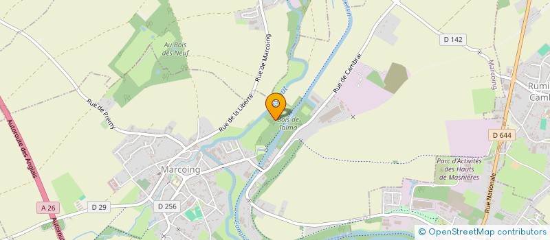 localisation de l'entreprise SCI LES BARGES  THUN-L'EVEQUE