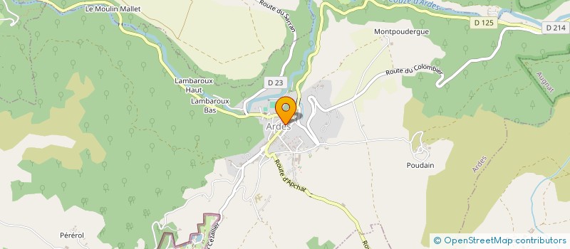 localisation de l'entreprise SCI LES BARJOTS  ARDES