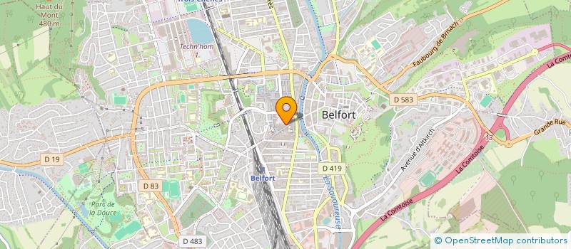 localisation de l'entreprise SCI LES BARNES à BELFORT