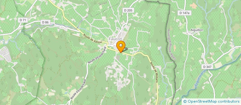 localisation de l'entreprise SCI LES BAROMIES  FAUCON