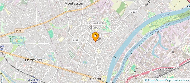 localisation de l'entreprise SCI LES BARONNES  CHATOU