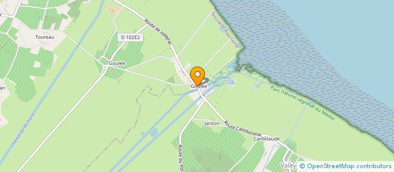 localisation de l'entreprise SCI LES BARONNES DE GOULEE  JAU-DIGNAC-ET-LOIRAC