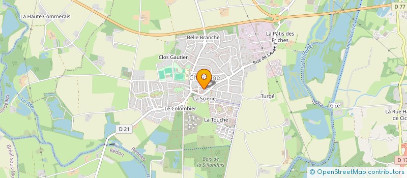 localisation de l'entreprise SCI LES BARRES  CHAVAGNE