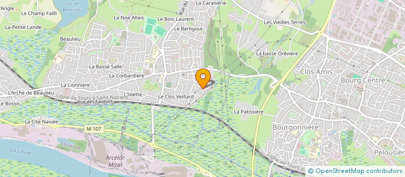 localisation de l'entreprise SCI LES BARRES à COUERON