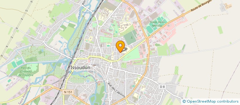 localisation de l'entreprise SCI LES BARRES D'OR à ISSOUDUN