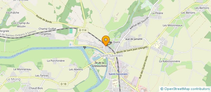 localisation de l'entreprise SCI LES BARRIERES  SAINT-SAVINIEN