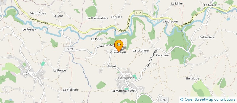 localisation de l'entreprise SCI LES BARRON  LARAJASSE