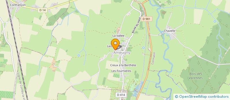 localisation de l'entreprise SCI LES BARRYS  AMEUGNY