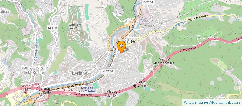 localisation de l'entreprise SCI LES BARTAVELLES à LA TRINITE