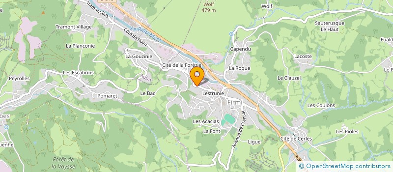 localisation de l'entreprise SCI LES BARTAVELLES  FIRMI