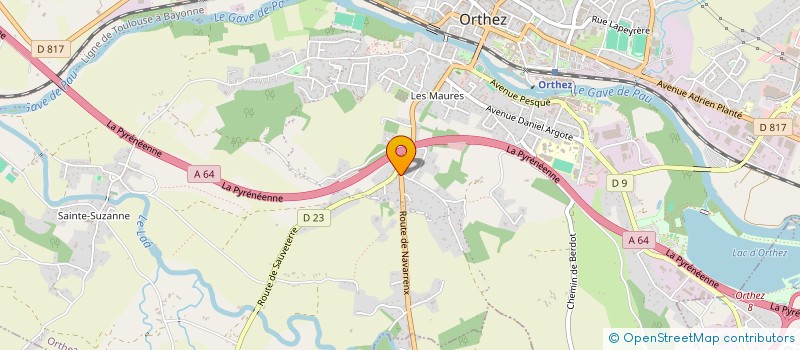 localisation de l'entreprise SCI LES BARTHES  ORTHEZ