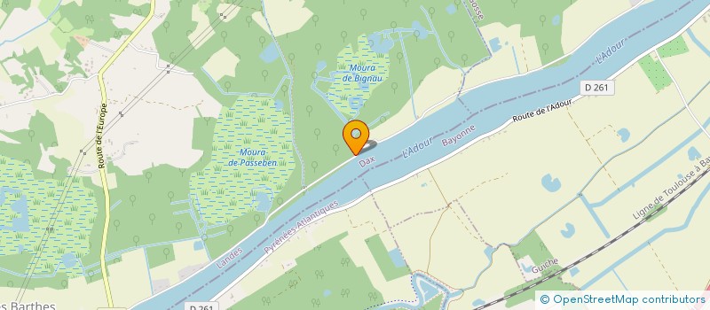 localisation de l'entreprise SCI LES BARTHES  SAINT-LAURENT-DE-GOSSE