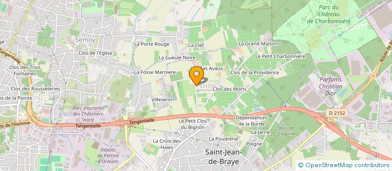 localisation de l'entreprise SCI LES BAS AVAUX à SAINT-JEAN-DE-BRAYE