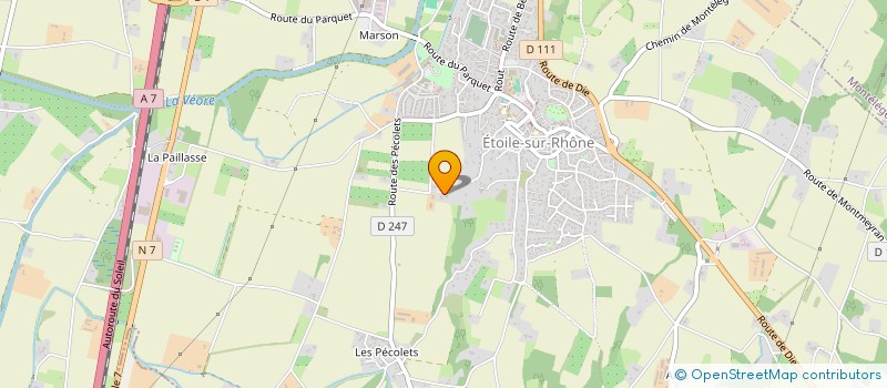 localisation de l'entreprise SCI LES BASSEAUX  ETOILE-SUR-RHONE