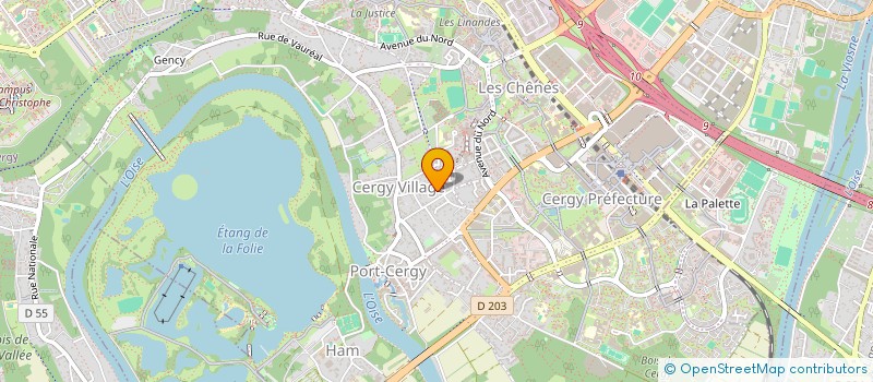 localisation de l'entreprise SCI LES BASSES CELETTES  CERGY