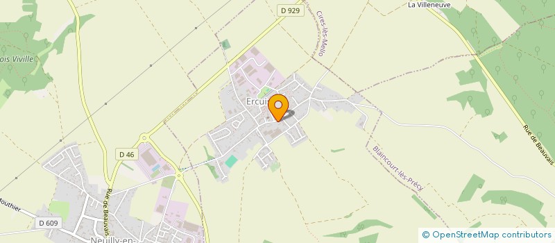 localisation de l'entreprise SCI LES BASSES GARENNES  ERCUIS