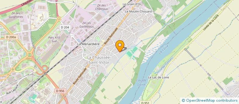 localisation de l'entreprise SCI LES BASSES ROCHES  LA CHAUSSEE-SAINT-VICTOR