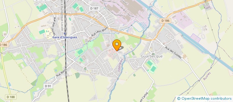 localisation de l'entreprise SCI LES BASSES TERRES  ISBERGUES