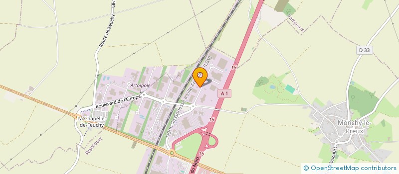 localisation de l'entreprise SCI LES BASSURES  MONCHY-LE-PREUX