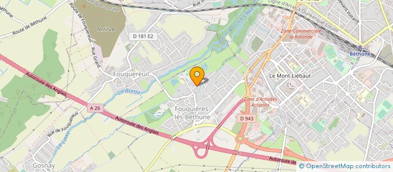 localisation de l'entreprise SCI LES BASSURES à FOUQUIERES-LES-BETHUNE