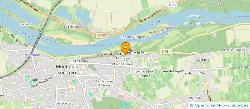 localisation de l'entreprise SCI LES BASTIDE à MONTLOUIS-SUR-LOIRE