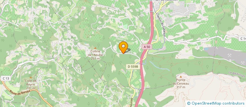 localisation de l'entreprise SCI LES BASTIDES à LA CADIERE-D'AZUR