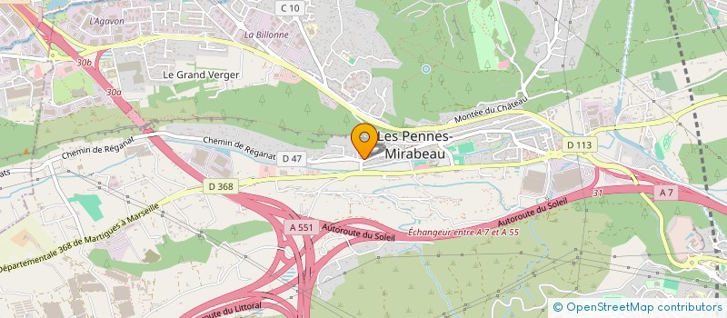 localisation de l'entreprise SCI LES BASTIDES à LES PENNES-MIRABEAU