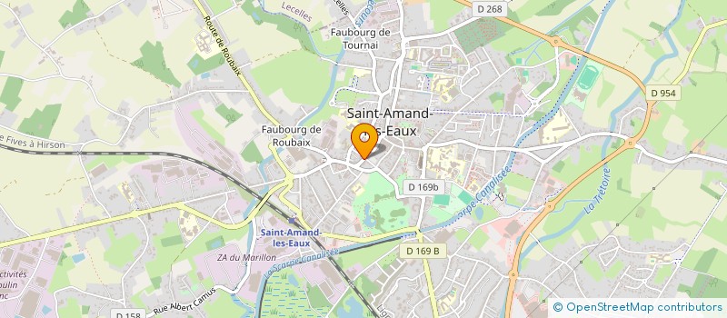 localisation de l'entreprise SCI LES BASTIDES  SAINT-AMAND-LES-EAUX