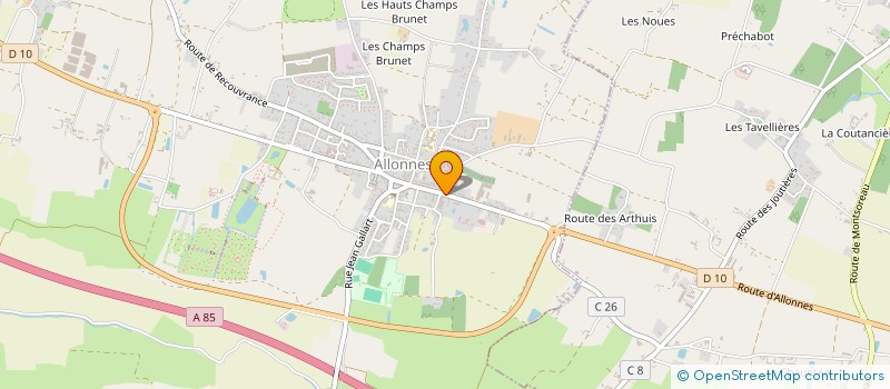 localisation de l'entreprise SCI LES BATACHAUSS  ALLONNES