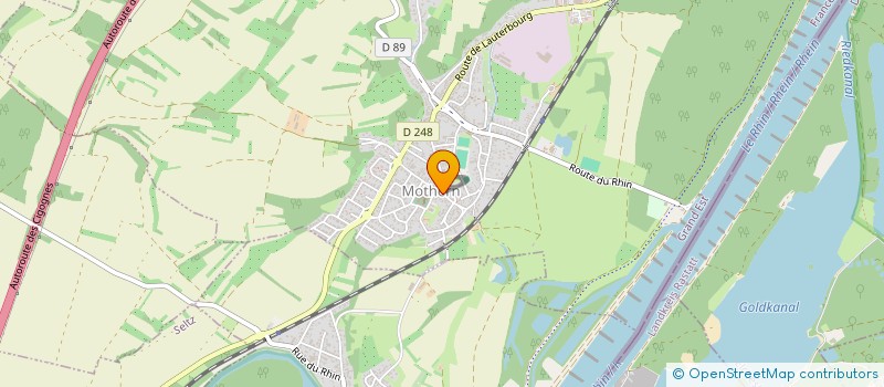 localisation de l'entreprise SCI LES BATELIERS  MOTHERN