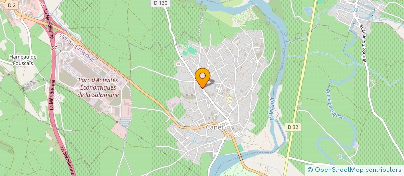 localisation de l'entreprise SCI LES BATISSES BLEUES  CLERMONT-L'HERAULT