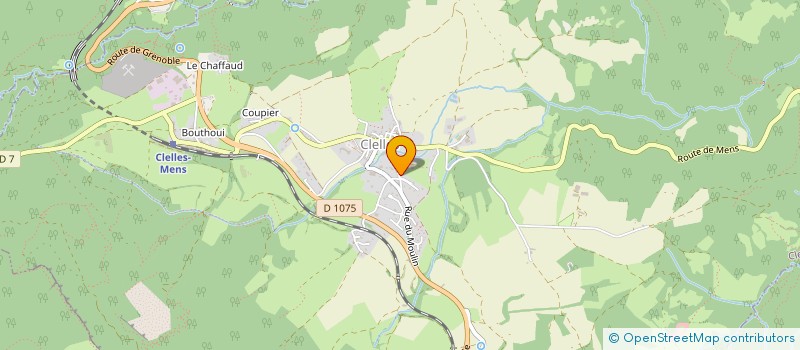 localisation de l'entreprise SCI LES BATISSES DE CLEMENT  CLELLES